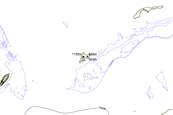 Mountain peaks around Levski Peak (Antarctica)