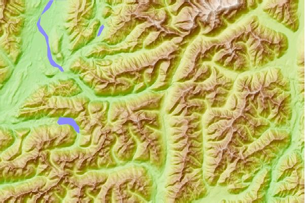 Surf breaks located close to Lewis Tops (Lewis-Pass)