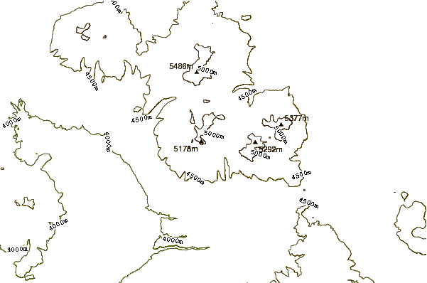 Mountain peaks around Lexone