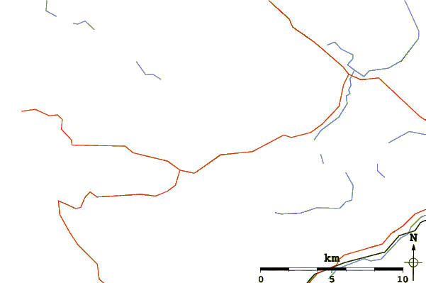 Roads and rivers around Liathac