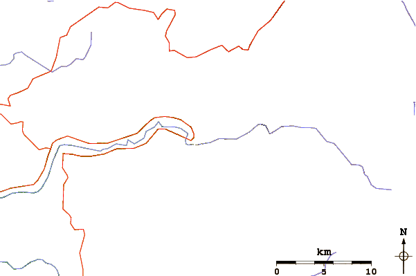 Roads and rivers around Liberty Cap (California)