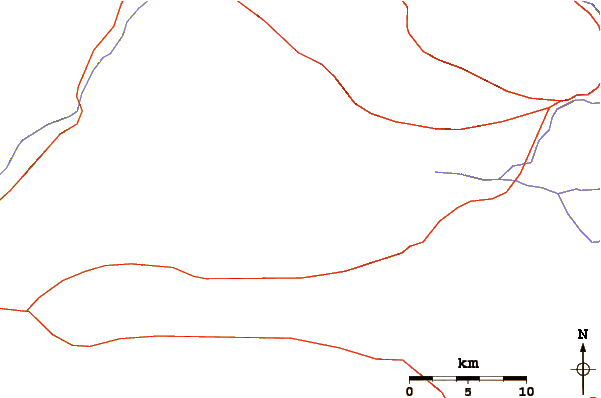 Roads and rivers around Licancabur