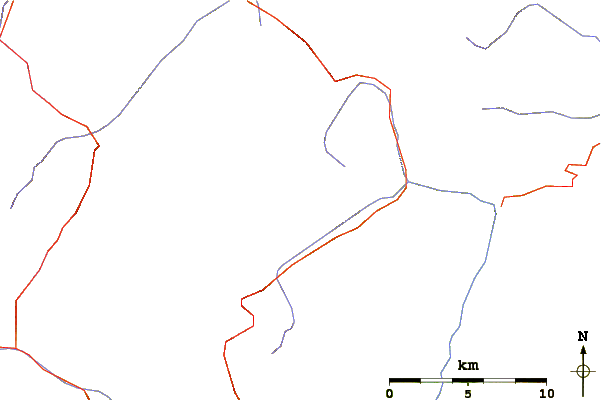 Roads and rivers around Liebenerspitze