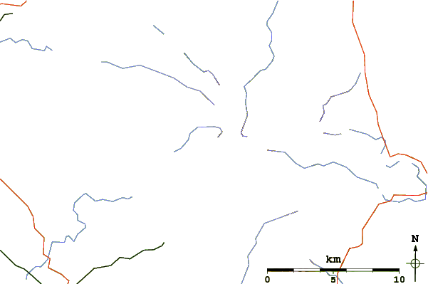 Roads and rivers around Lingmell