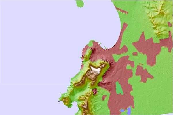 Surf breaks located close to Lion's Head