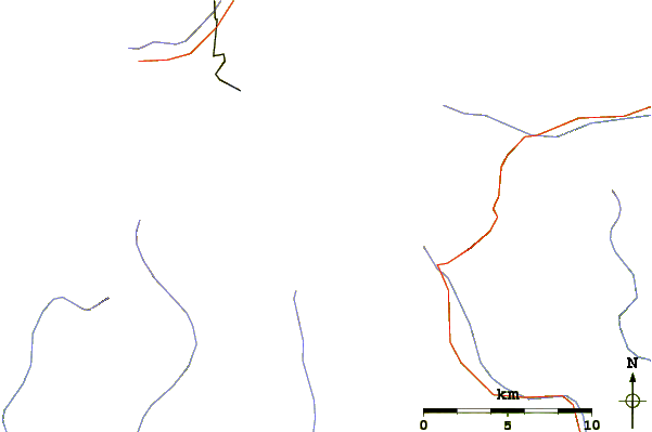 Roads and rivers around Liskamm