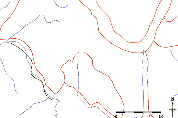 Roads and rivers around Liškovac