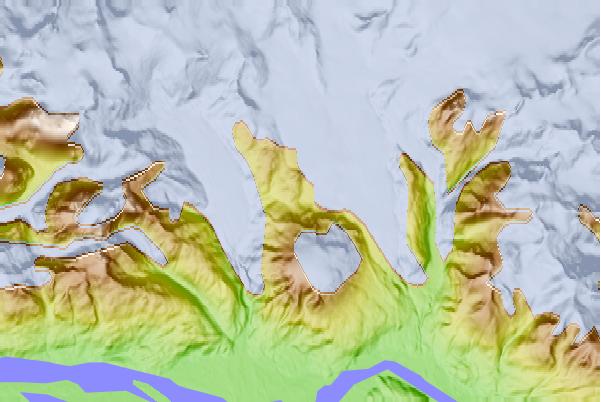 Surf breaks located close to Little Bear Mountain