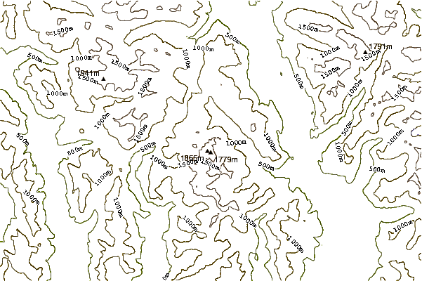 Mountain peaks around Little Finger (mountain)