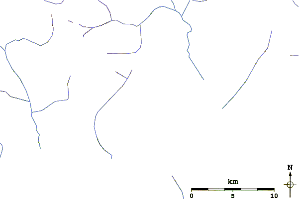 Roads and rivers around Little Finger (mountain)