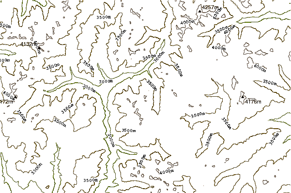 Mountain peaks around Little Giant Peak