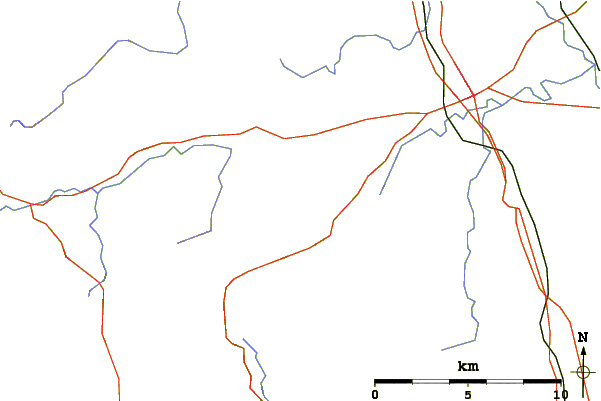 Roads and rivers around Little Mell Fell