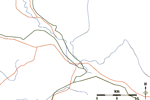 Roads and rivers around Little Si