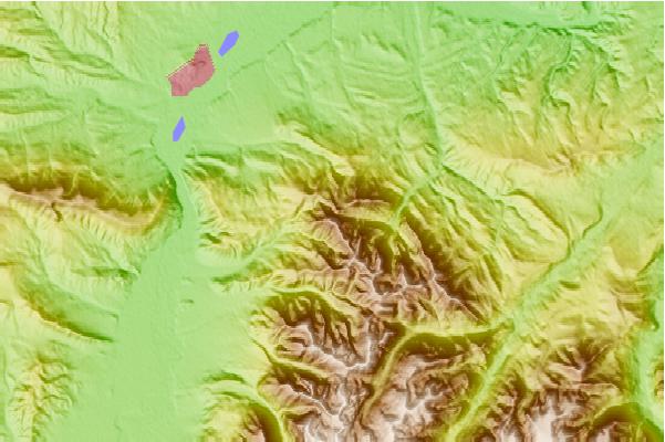 Surf breaks located close to Livingston Peak