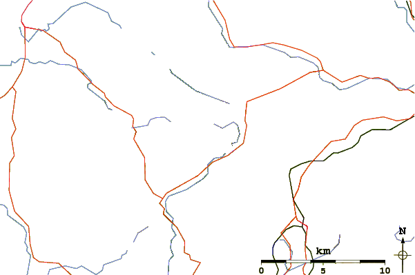 Roads and rivers around Lliwedd/Y Liwedd