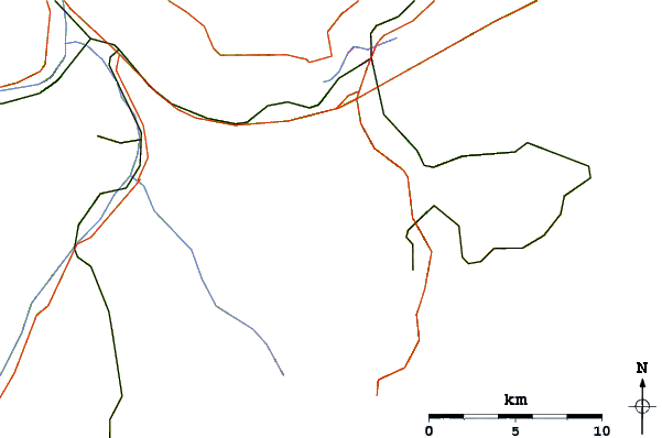 Roads and rivers around Lobhörner