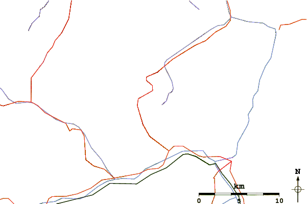Roads and rivers around Lodner