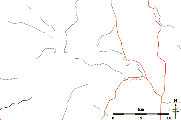 Roads and rivers around Loft Crag