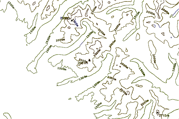 Mountain peaks around Logging Mountain