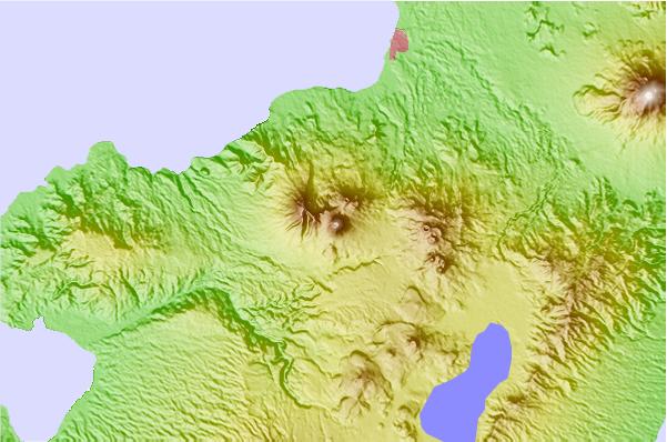 Surf breaks located close to Lokon-empung