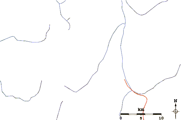 Roads and rivers around Loma Blanca