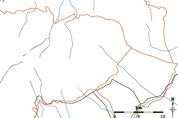 Roads and rivers around Lomnicky Stit