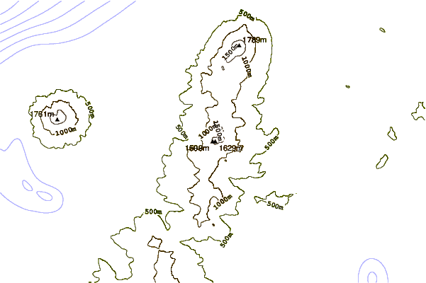 Mountain peaks around Lomonosov Group