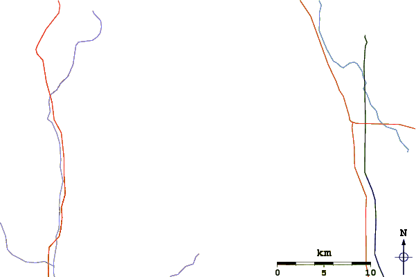 Roads and rivers around Lone Pine Peak