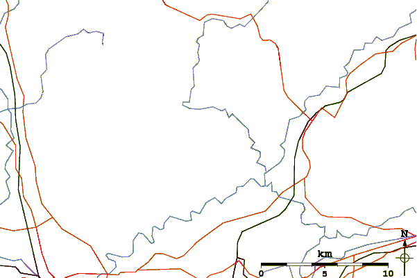 Roads and rivers around Longridge Fell