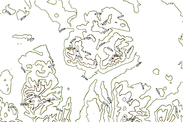 Mountain peaks around Lonscale Fell