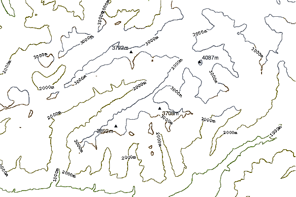 Mountain peaks around Lonzahörner