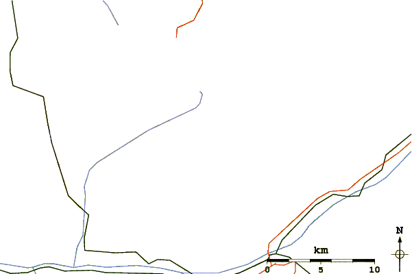 Roads and rivers around Lonzahörner