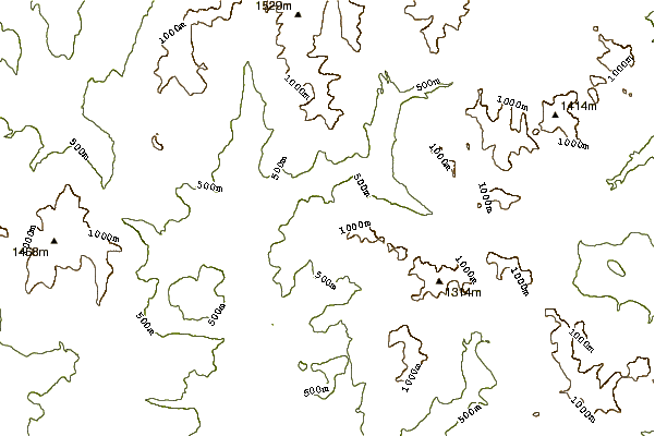 Mountain peaks around Loon Mountain