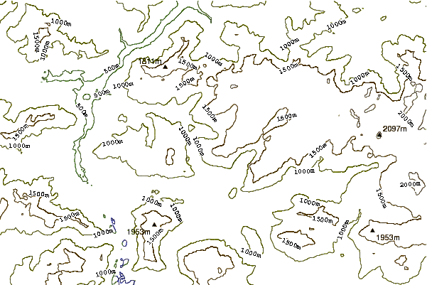 Mountain peaks around Loser (mountain)