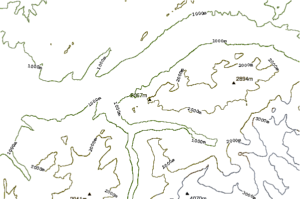 Mountain peaks around Loucherhorn