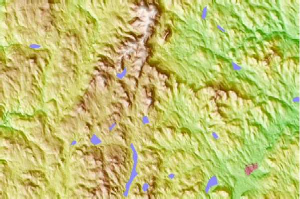 Surf breaks located close to Lovewell Mountain