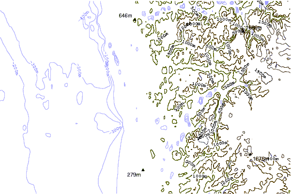 Mountain peaks around Løvstakken