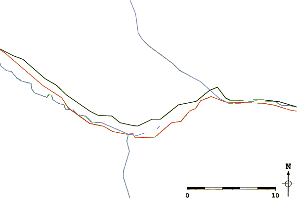 Roads and rivers around Lucerne Peak