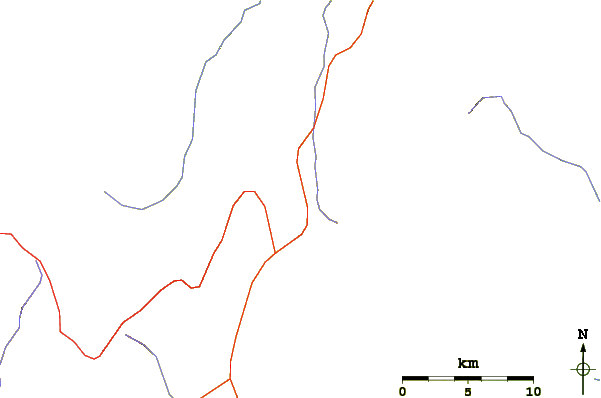 Roads and rivers around Lucero volcanic field