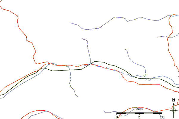 Roads and rivers around Ludwigshöhe