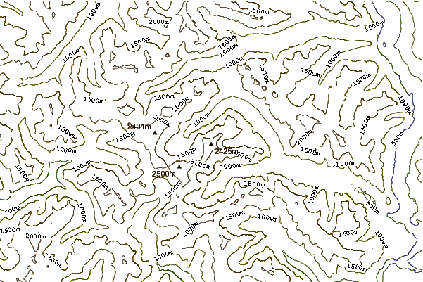 Mountain peaks around Luna Peak (Washington)