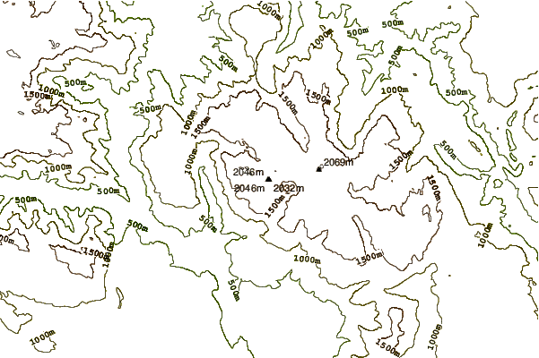 Mountain peaks around Lupoglav