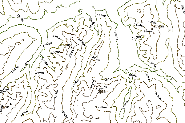 Mountain peaks around Lüschgrat