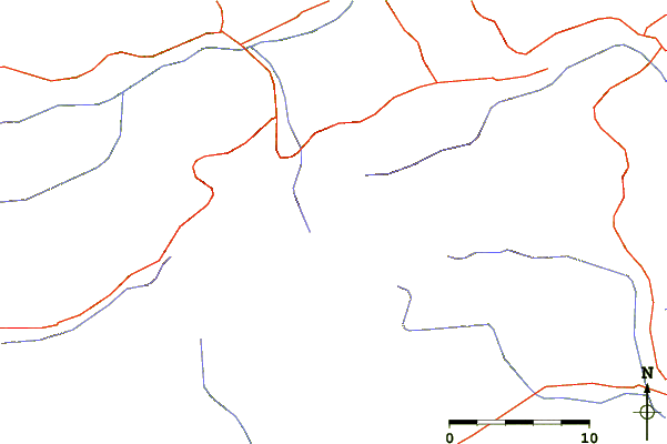 Roads and rivers around M'Goun