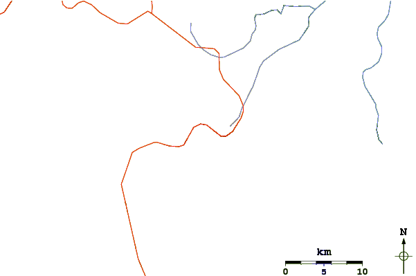 Roads and rivers around Ma Alalta