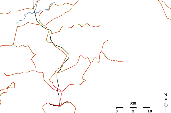 Roads and rivers around Ma On Shan (馬鞍山)