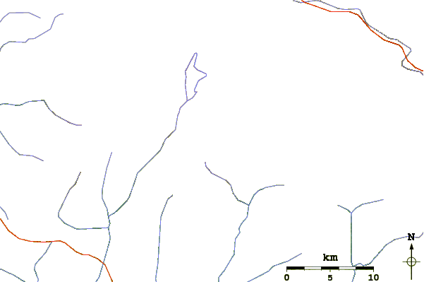 Roads and rivers around Machapuchare