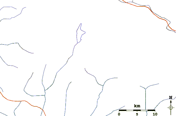 Roads and rivers around Machhapuchhare