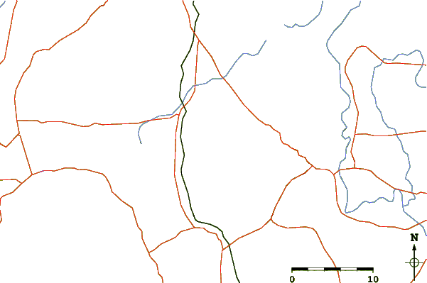 Roads and rivers around Maciço do Urucum