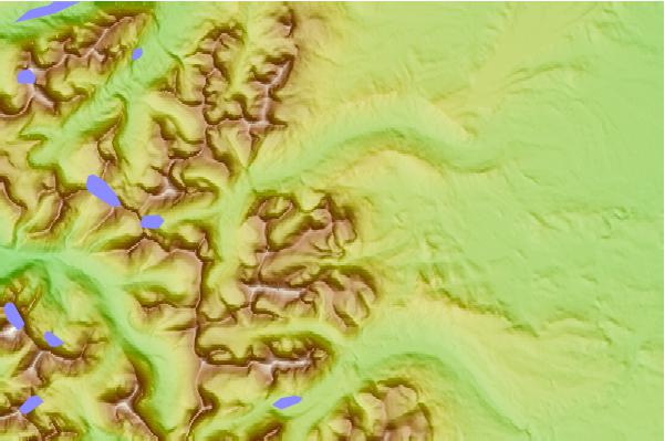 Surf breaks located close to Mad Wolf Mountain